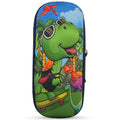 Cocobee Dino On Skate Pencil Case With Internal Mesh Pocket, Sturdy Build, Zipper Closure – Boys, 3+ Years, Multicolor