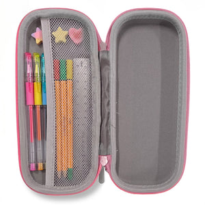 Cocobee Princess Blue Pencil Case With Internal Mesh Pocket, Sturdy Build, Zipper Closure – Girls, 3+ Years, Multicolor