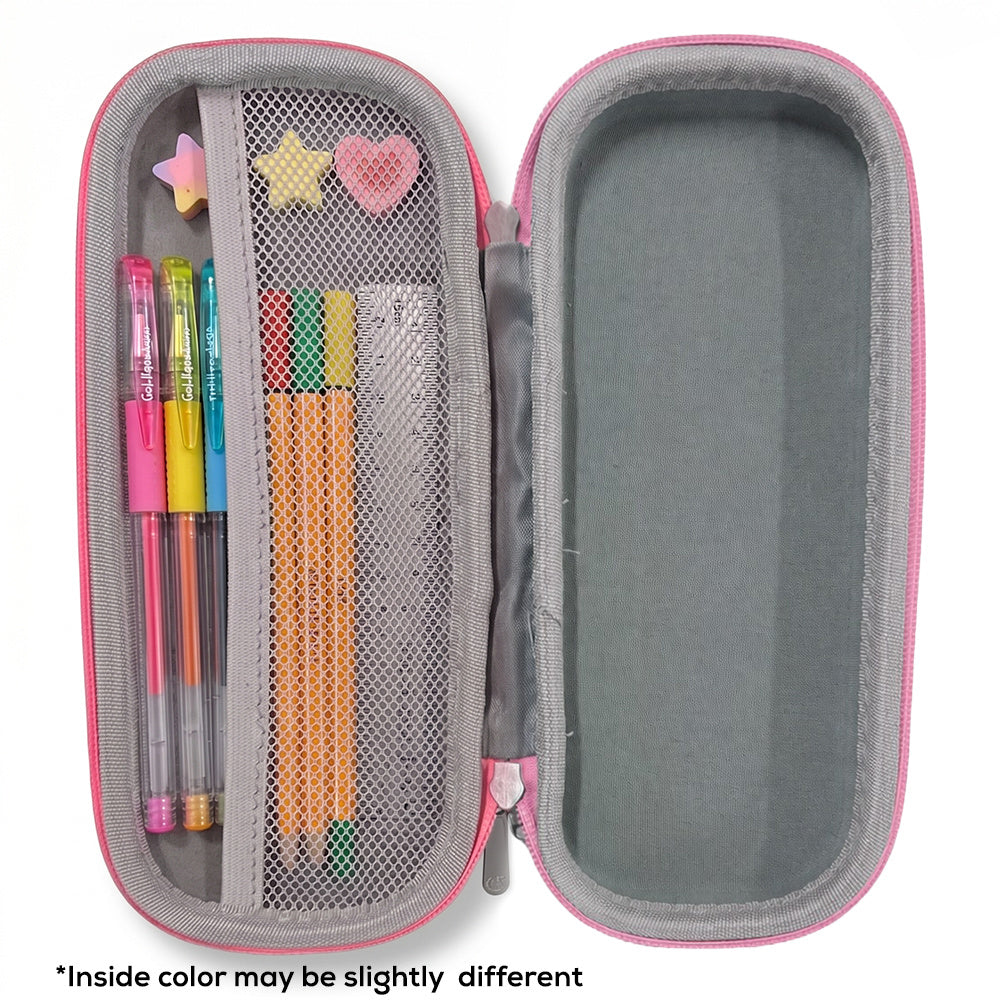 Cocobee Princess Pencil Case With Internal Mesh Pocket, Sturdy Build, Zipper Closure – Girls, 3+ Years, Multicolor