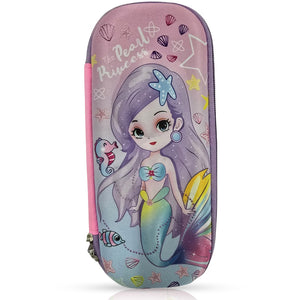 Cocobee Pearl Princess Pencil Case With Internal Mesh Pocket, Sturdy Build, Zipper Closure – Girls, 3+ Years, Multicolor