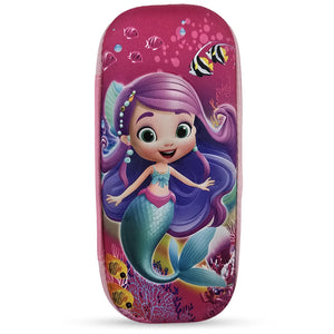 Cocobee Mermaid Blue Pencil Case With Internal Mesh Pocket, Sturdy Build, Zipper Closure – Girls, 3+ Years, Multicolor