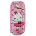 Cocobee Dancing Cat Pencil Case With Internal Mesh Pocket, Sturdy Build, Zipper Closure – Girls, 3+ Years, Multicolor