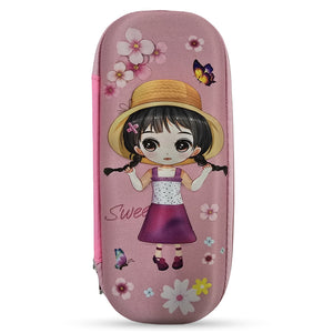 Cocobee Sweet Flora Pencil Case With Internal Mesh Pocket, Sturdy Build, Zipper Closure – Girls, 3+ Years, Multicolor