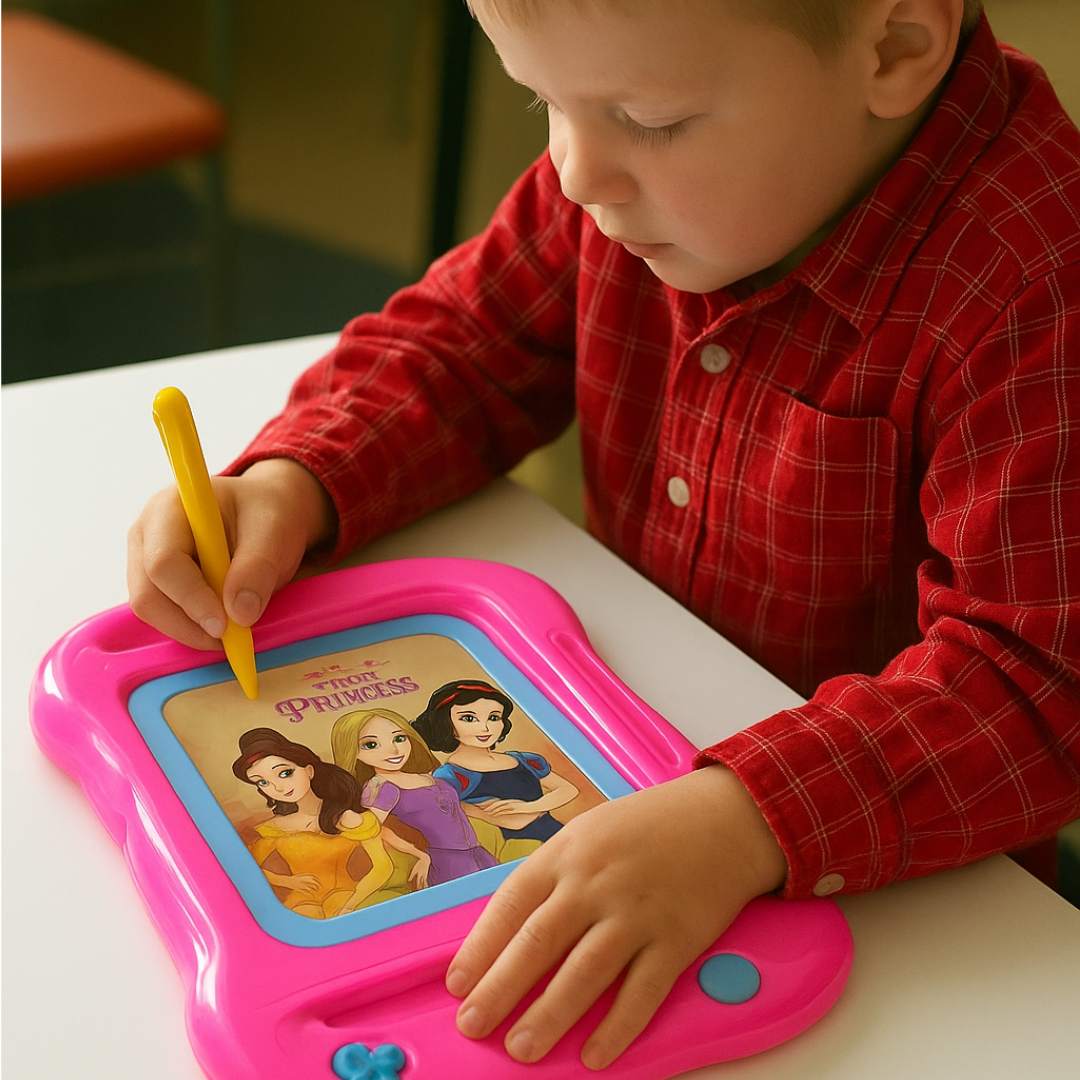 Cocobee Bento Lunch Box – Pink, 765ml, BPA-Free, Leakproof with Silicone Seal & Removable Tray + Disney Princess Doodle Drawing Board