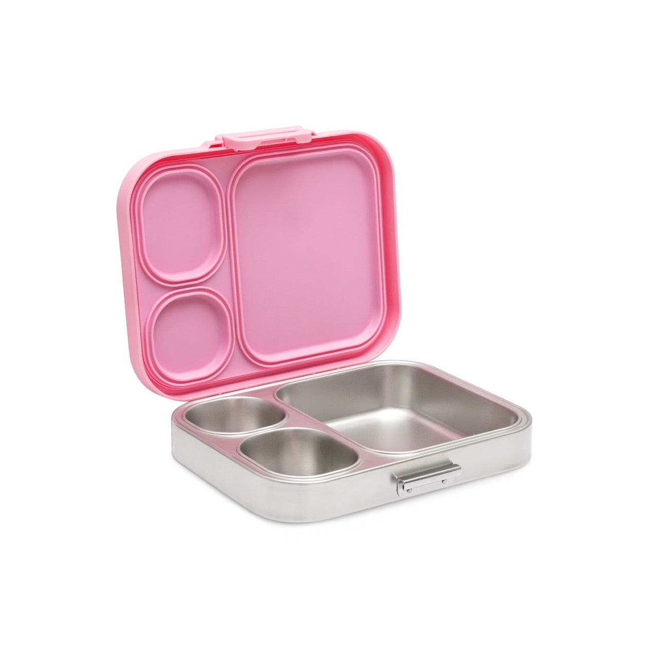 Bamboo Bark Stainless Steel Leak-Proof Bento Lunch Box for Kids, Girls & Boys – Multi-Compartment BPA-Free Lunch Box with PP Base, Unicorn Print, Perfect for School, Work & Travel