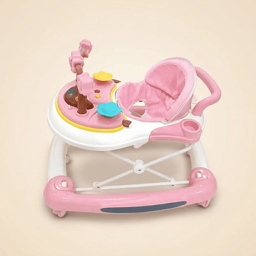 Baby Walker with Activity Tray - Pink