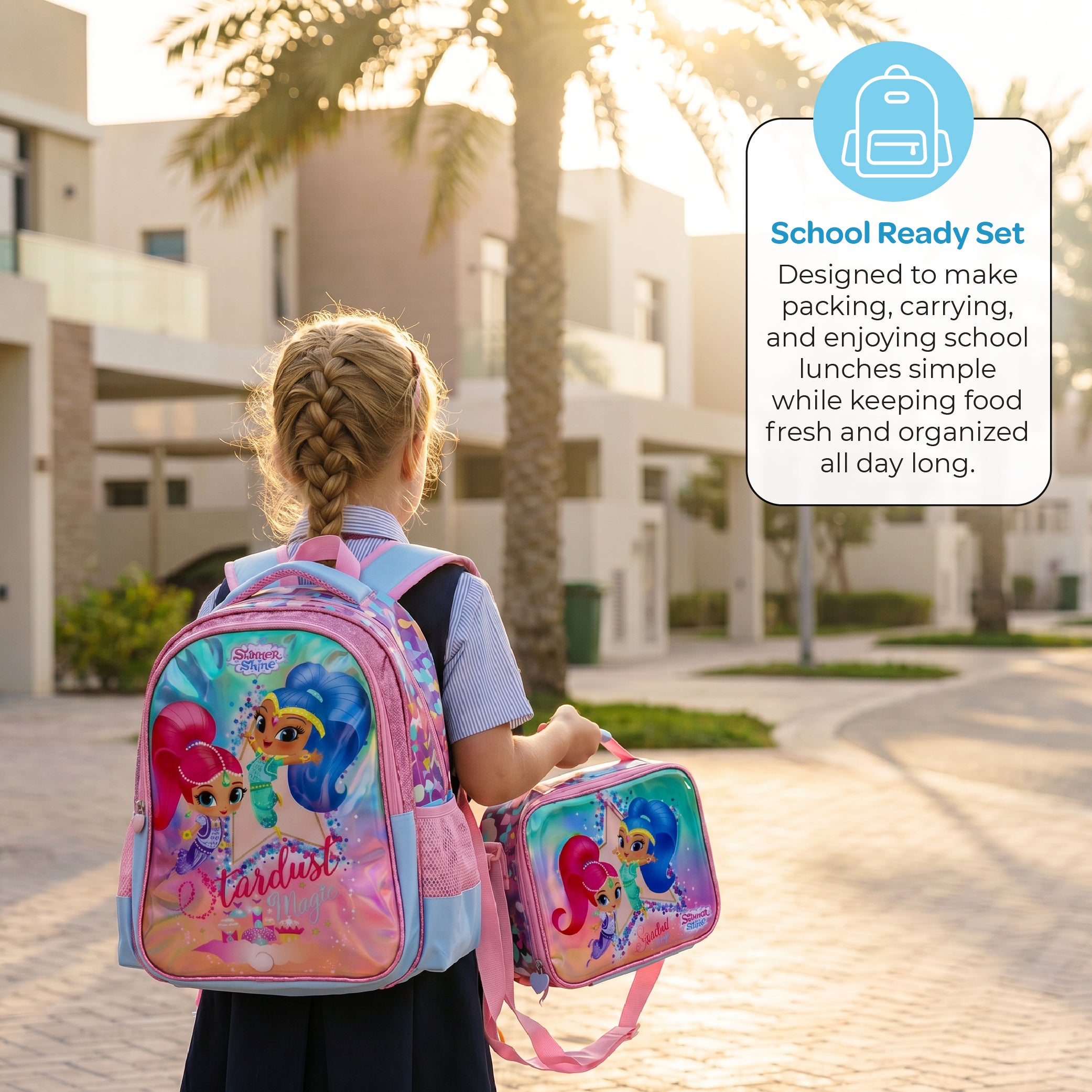 MOON Kids Lunch Box | PP + Stainless Steel Insulated Tiffin Box | Leak-Proof, BPA-Free, Durable School Lunch Box for Boys & Girls | Easy Open Clips | Food Safe Eco-Friendly Kids Meal Box