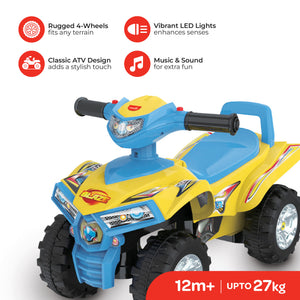 MOON Blaze Quad Bike for Kids - ATV Design for 12 Months+ boys/Girls -Yellow