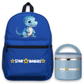 Star Babies - School Backpack With Food Jar Set - Dino - 2 Pcs