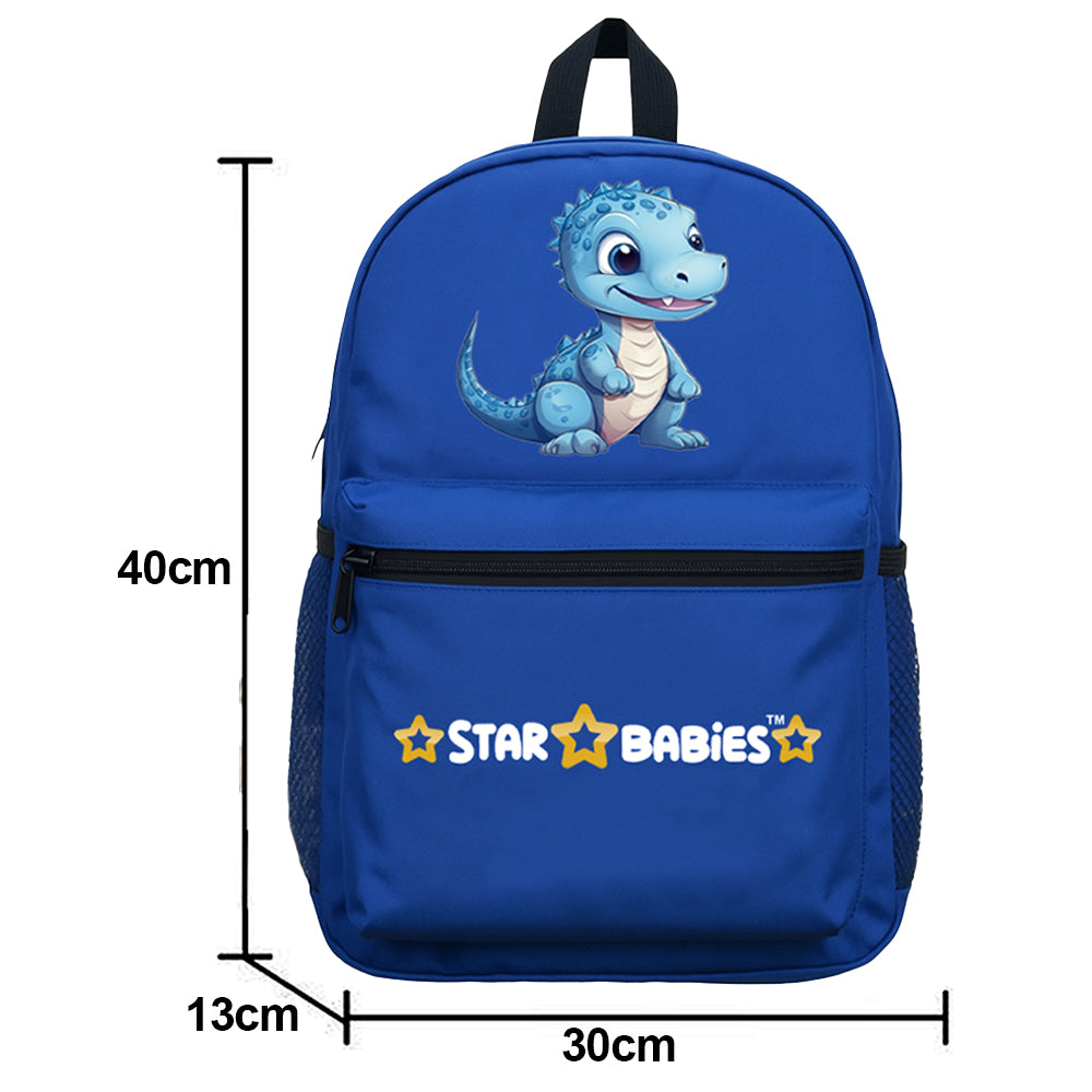 Star Babies - School Backpack With Food Jar Set - Dino - 2 Pcs