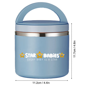 Star Babies - School Backpack With Food Jar Set - Dino - 2 Pcs