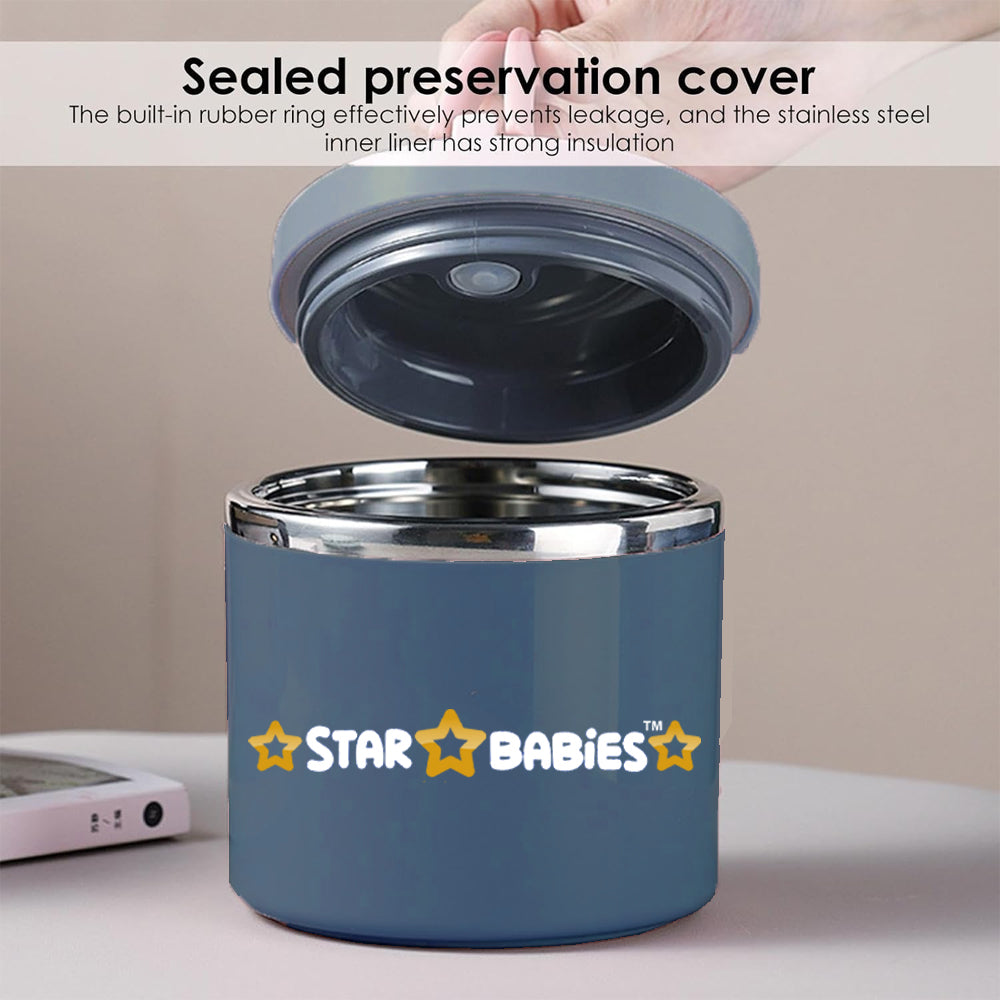 Star Babies - School Backpack With Food Jar Set - Dino - 2 Pcs